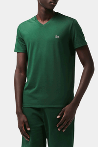 Thumbnail for Lacoste V-neck Pima Cotton Jersey T-shirt