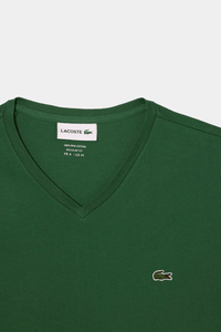 Thumbnail for Lacoste V-neck Pima Cotton Jersey T-shirt