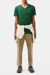 Thumbnail for Lacoste V-neck Pima Cotton Jersey T-shirt