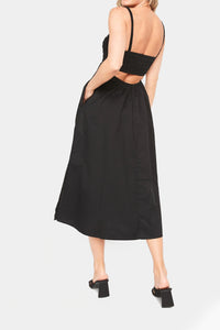 Thumbnail for Old Navy - Fit & Flare Sleeveless Cotton-Poplin Smocked-Bodice Midi Dress