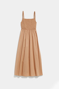 Thumbnail for Old Navy - Fit & Flare Sleeveless Cotton-Poplin Smocked-Bodice Midi Dress