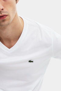 Thumbnail for Lacoste V-neck Pima Cotton Jersey T-shirt