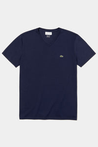 Thumbnail for Lacoste V-neck Pima Cotton Jersey T-shirt