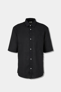 Thumbnail for Tom Tailor - Men's Shirt With Short Sleeves Black