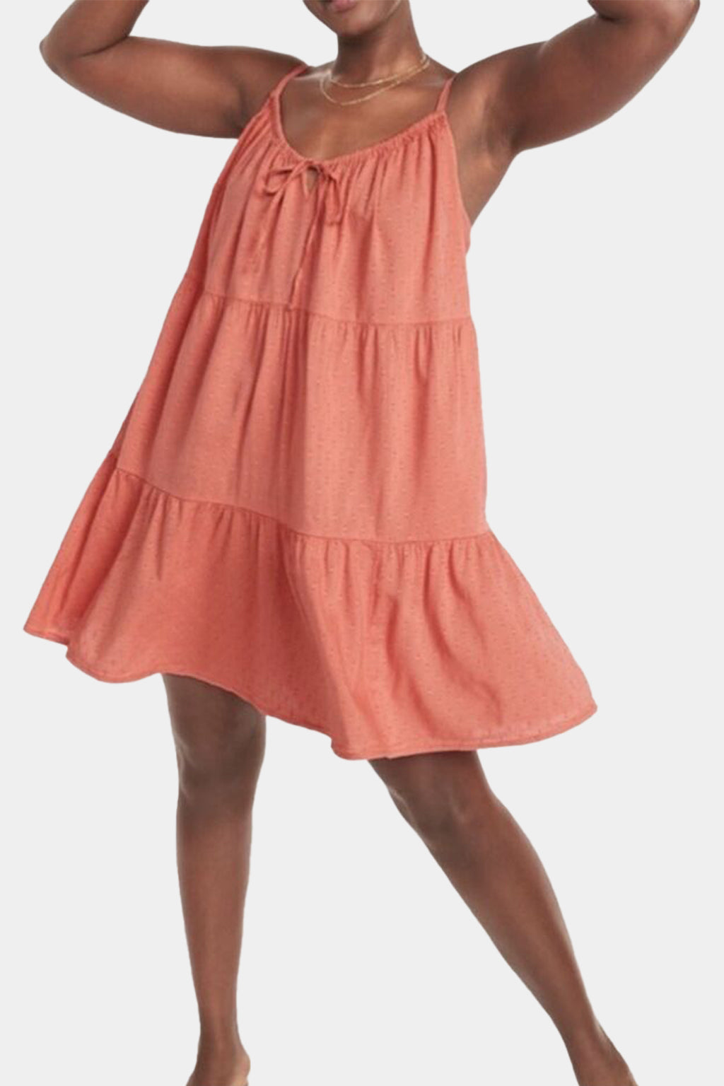 Old Navy - Tiered Clip-Dot Mini Cami Swing Dress