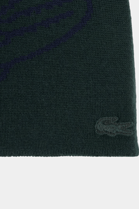 Thumbnail for Lacoste - Wool Jacquard Crocodile Beanie