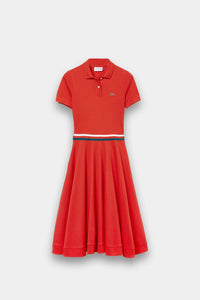 Thumbnail for Lacoste- Flare Polo shirt dress