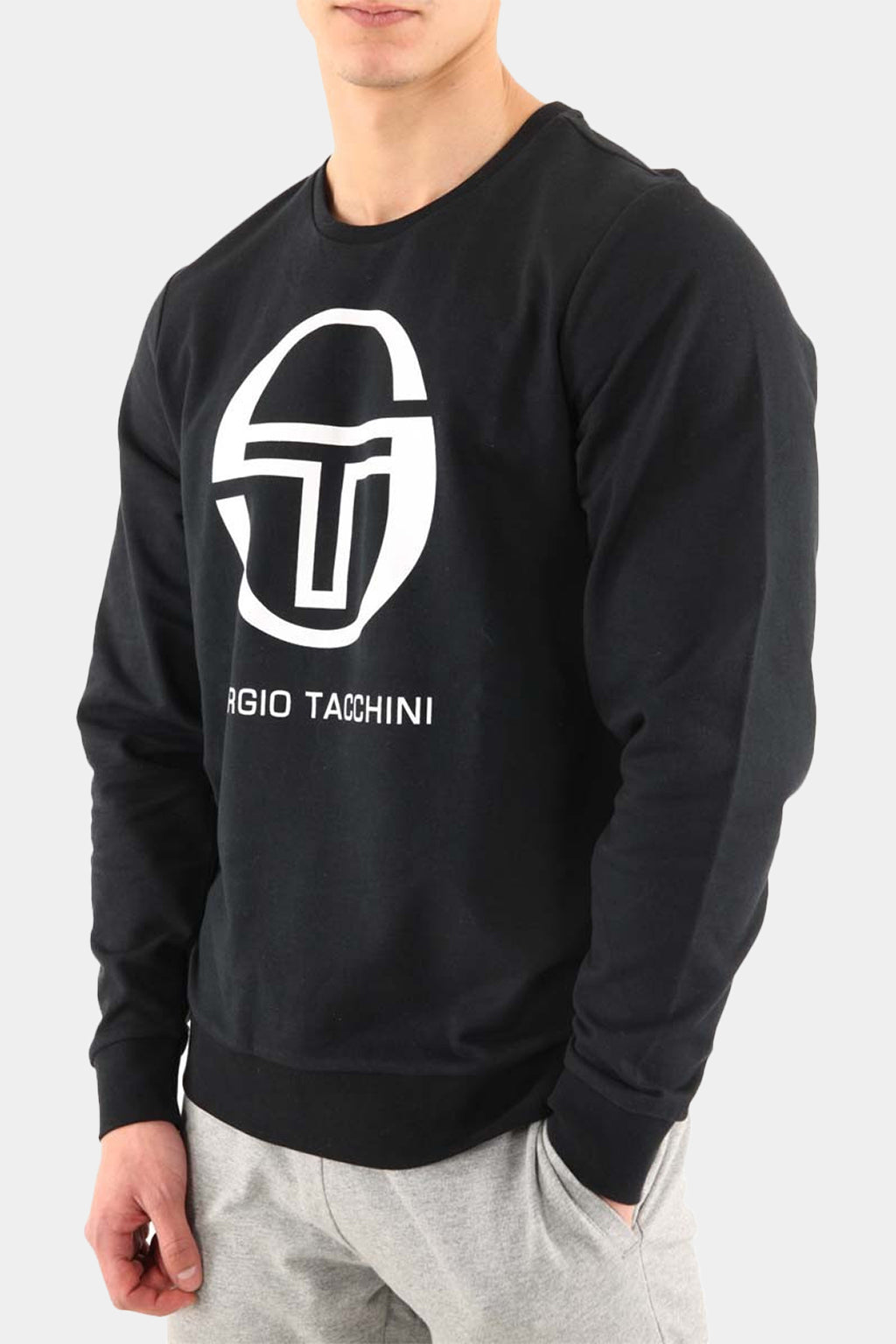 Sergio Tacchini - Men's Brand Logo Long Sleeve Sweater