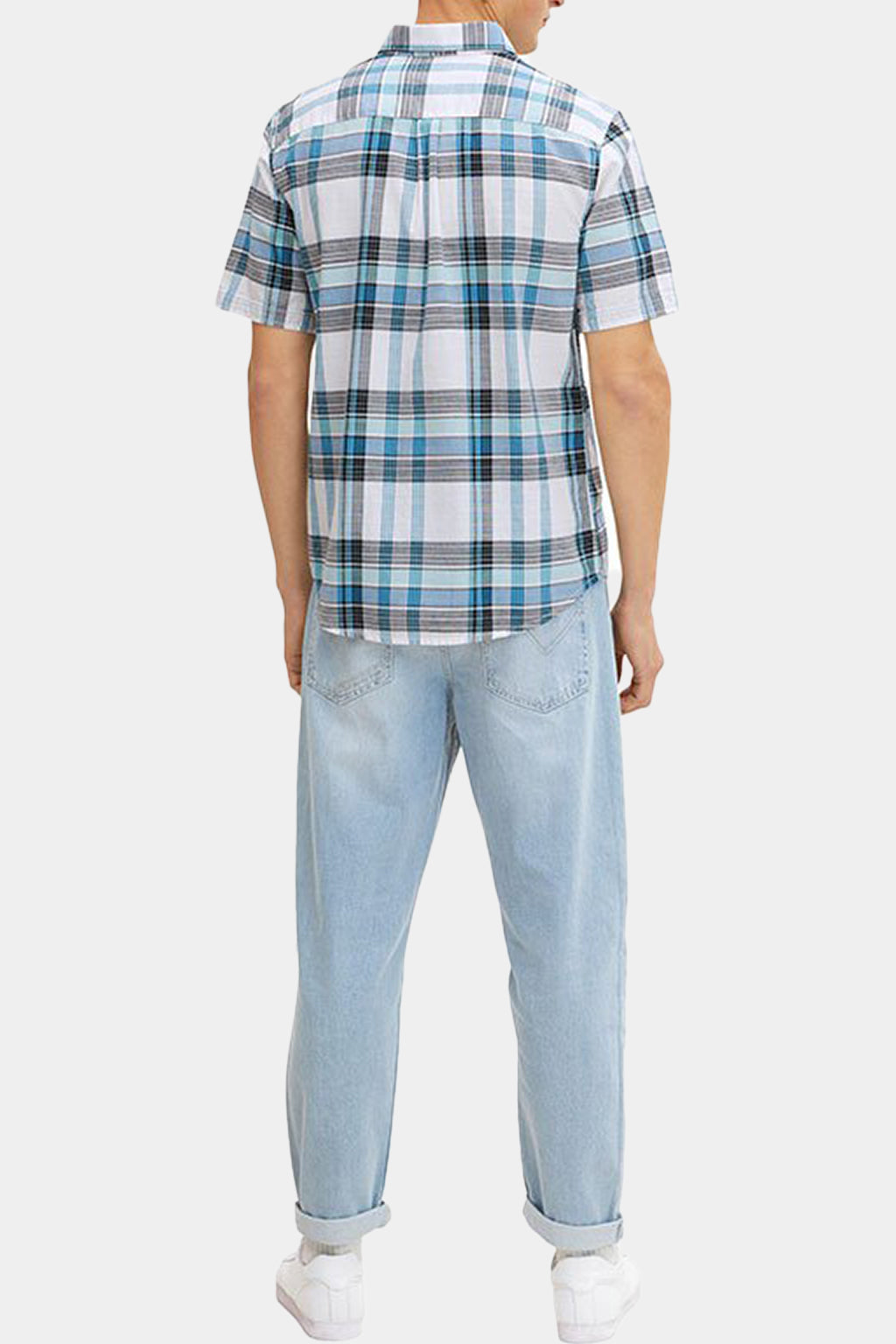Tom Tailor - Men's Checked Short-sleeved Shirt