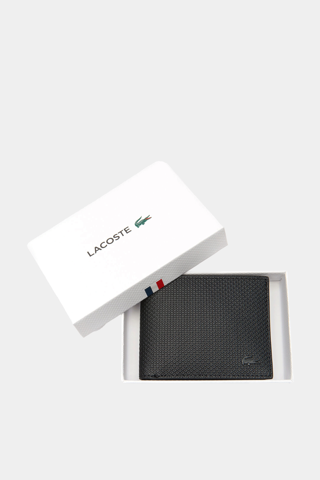 Lacoste - Small Pique Leather Chantaco Billfold Wallet