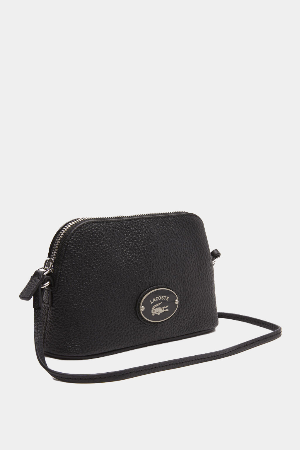 Lacoste - Grained Leather Dome Crossover Bag