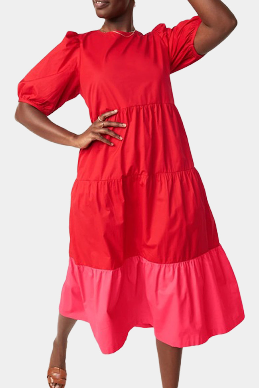 Old Navy - Colorblocked Tiered Dress