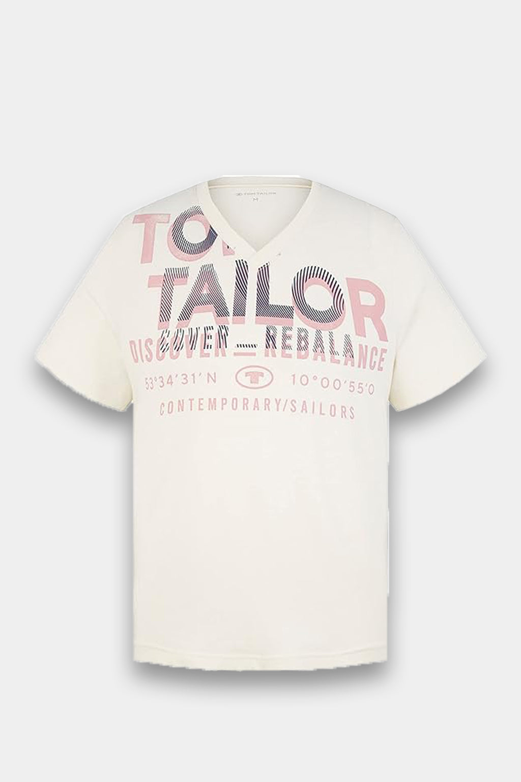 Tom Tailor - Printed V-neck T-shirt