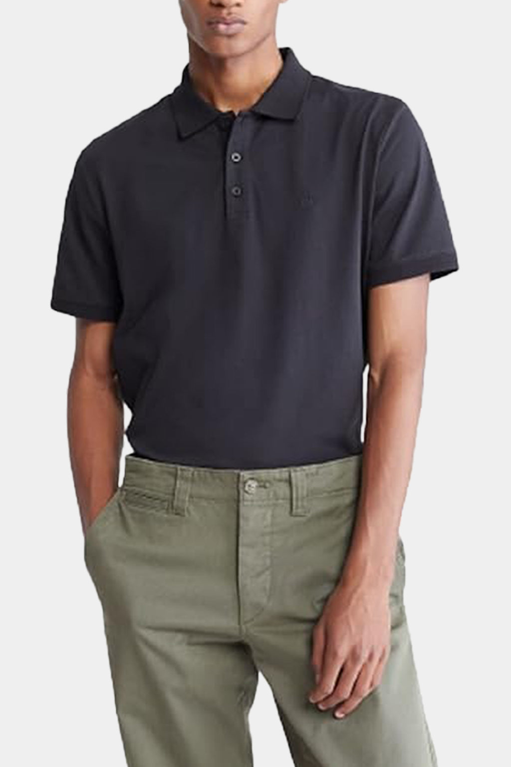 Calvin Klein - Men's Smooth cotton polo t-shirt