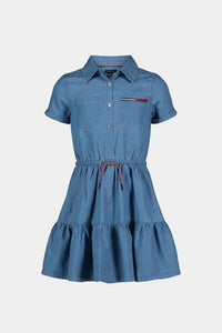 Thumbnail for Tommy Hilfiger - Girls Lightweight Denim Shirtdress