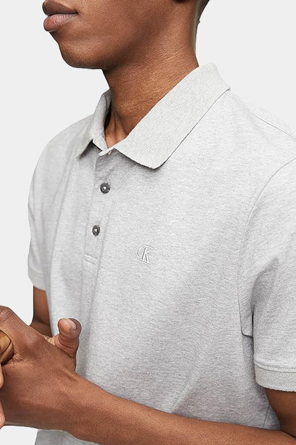 Calvin Klein - Men's Smooth cotton polo t-shirt