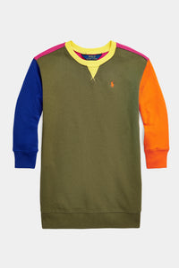 Thumbnail for Ralph Lauren - Color-Blocked Spa Terry Sweatshirt Dress