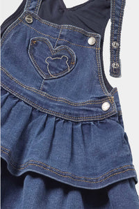 Thumbnail for Mayoral - Baby Denim Dungaree Frock