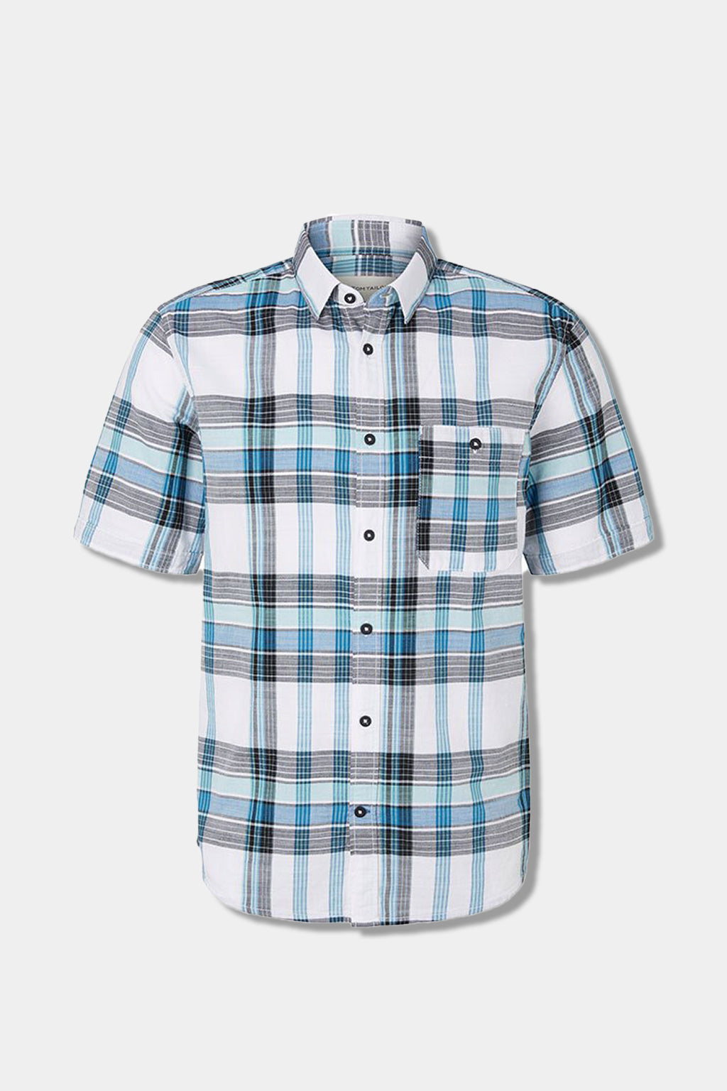 Tom Tailor - Men's Checked Short-sleeved Shirt