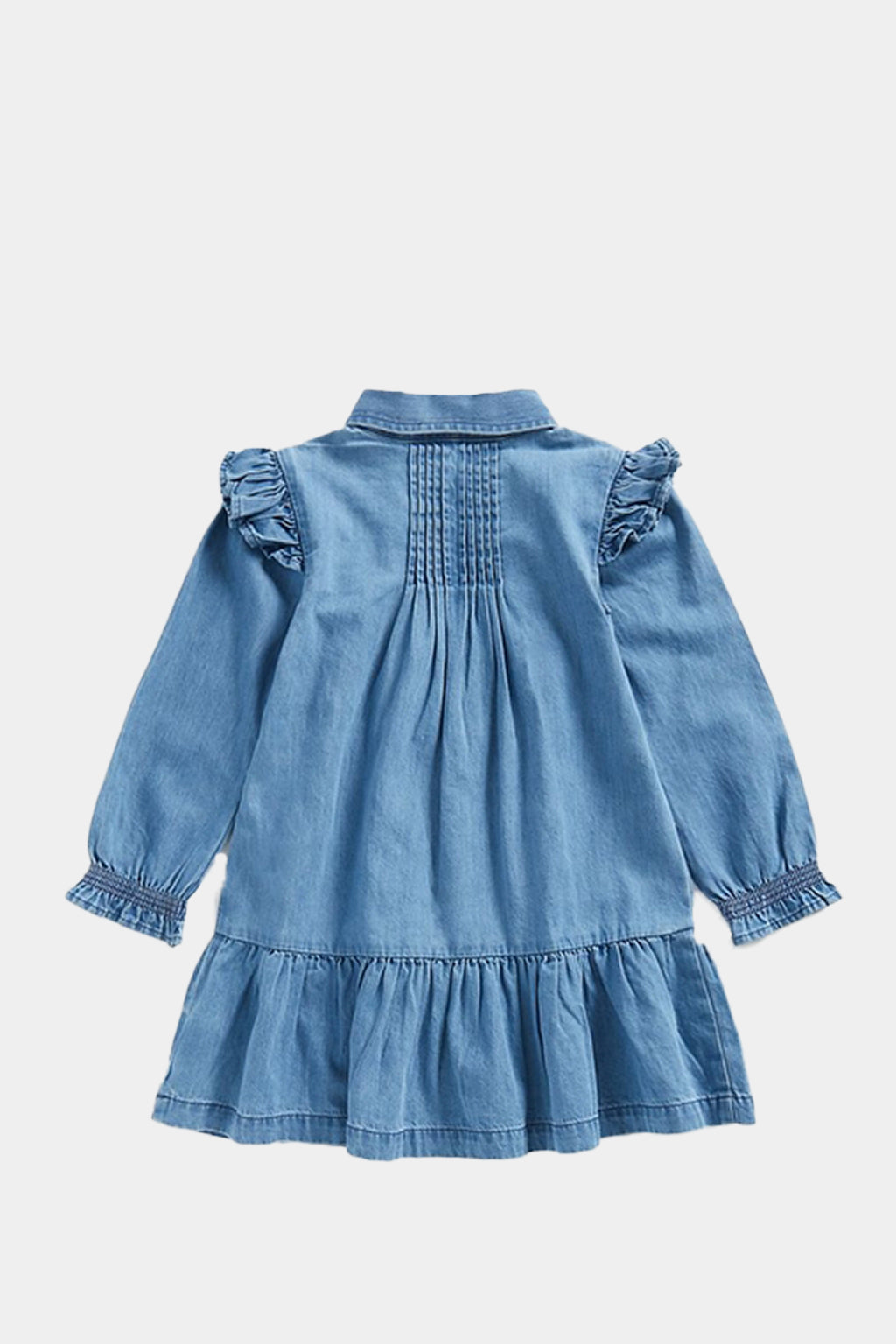 Mothercare - Denim Shirt Dress With Frill