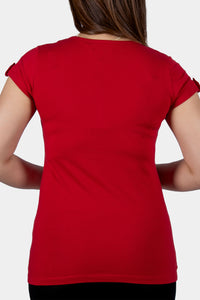 Thumbnail for Bianco Nero - Women's V-neck Shirt