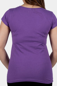 Thumbnail for Bianco Nero - Women's Round Neck Shirt Embroidered Logo