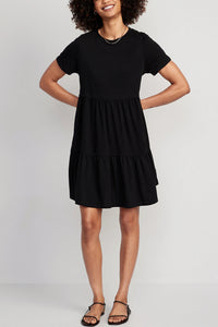 Thumbnail for Old Navy - Tiered Mini Swing T-Shirt Dress