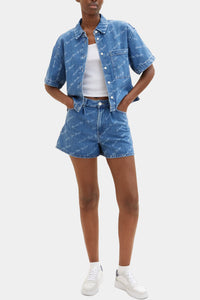 Thumbnail for Tom Tailor - Denim Shorts With A Logo Print