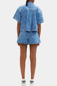 Thumbnail for Tom Tailor - Denim Shorts With A Logo Print