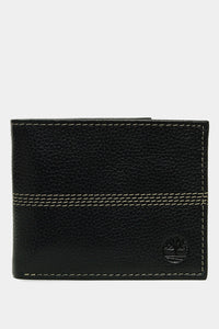 Thumbnail for Timberland - Men's Wallet Genuine Leather Pebble Grain Stitch Detail Slim Bifold