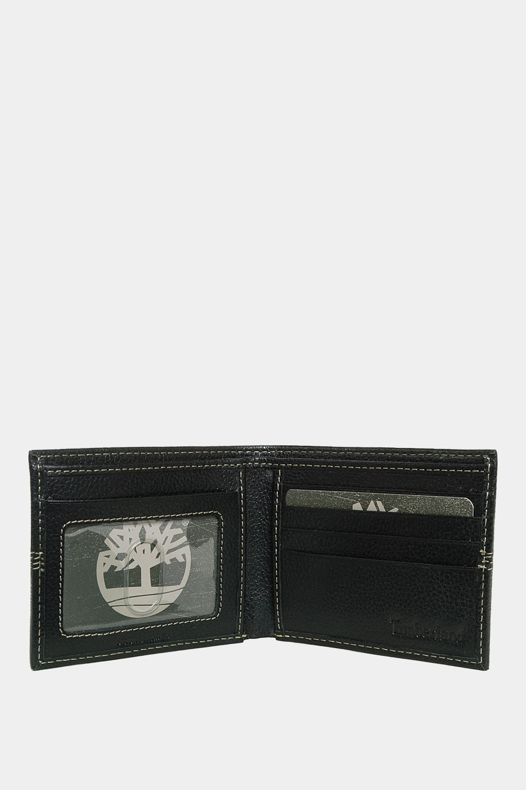 Timberland - Men's Wallet Genuine Leather Pebble Grain Stitch Detail Slim Bifold