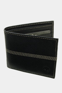 Thumbnail for Timberland - Men's Wallet Genuine Leather Pebble Grain Stitch Detail Slim Bifold