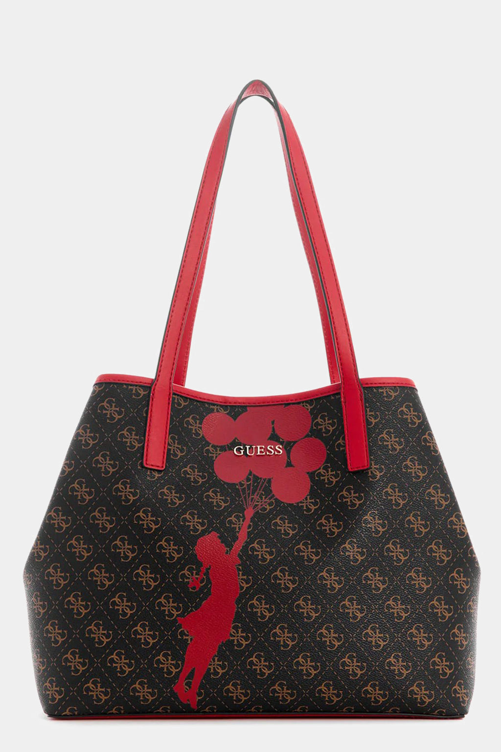 Guess - Brown Girl With Balloons Tote Bag