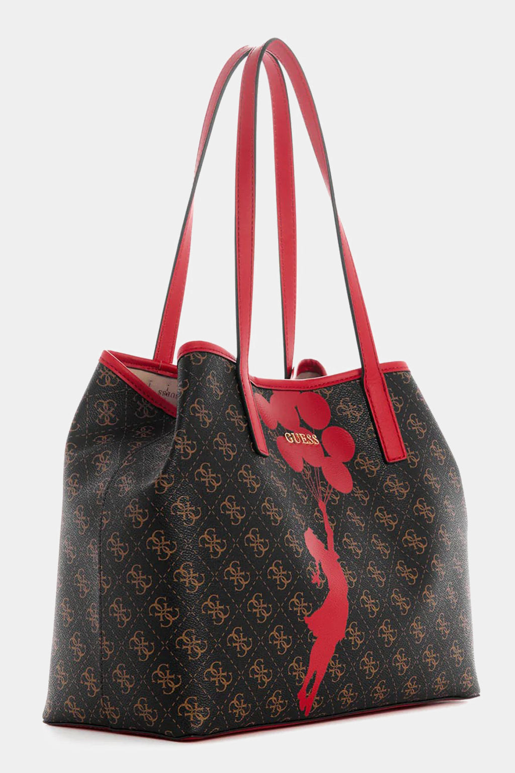 Guess - Brown Girl With Balloons Tote Bag