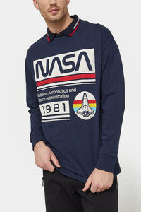 Thumbnail for Medicine - Men's cotton longsleeve Nasa Sweatshirt