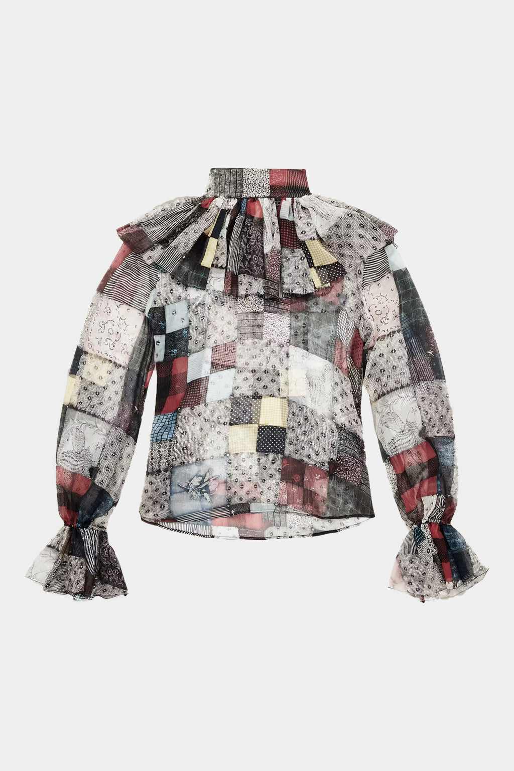 Tommy Hilfiger - Pure Silk Patchwork Print Blouse