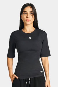 Thumbnail for Rzist - Never Settle Women's Scallop Hem T-shirt