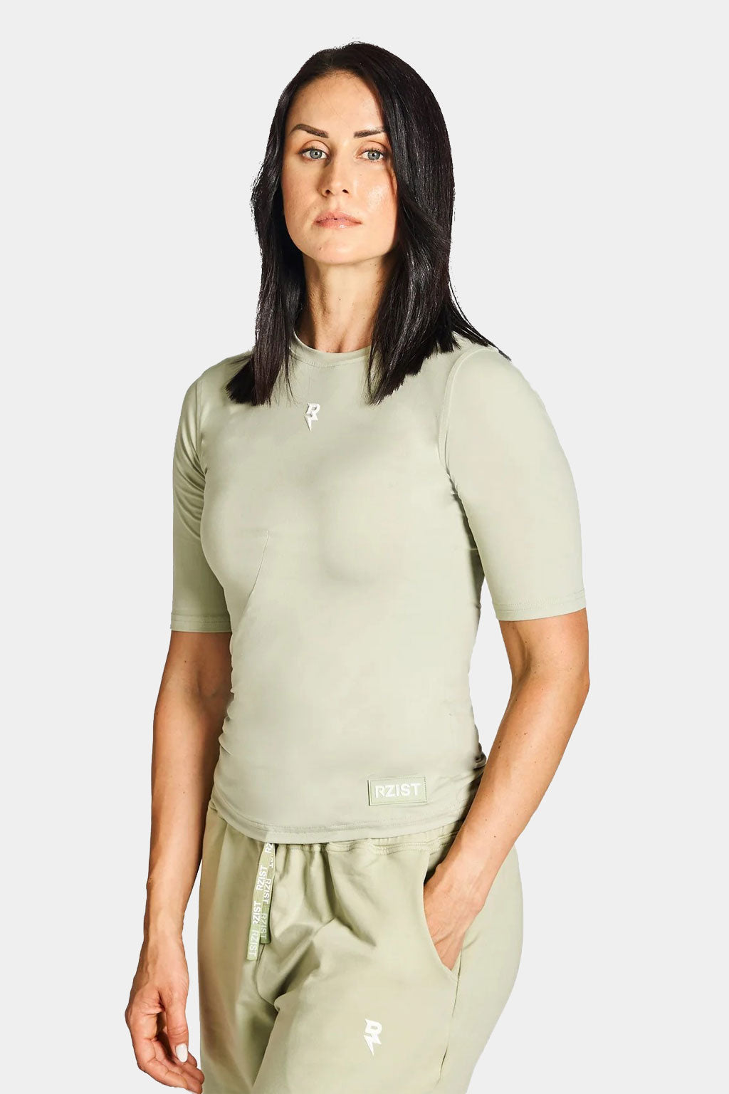 Rzist - Never Settle Women's Scallop Hem T-shirt