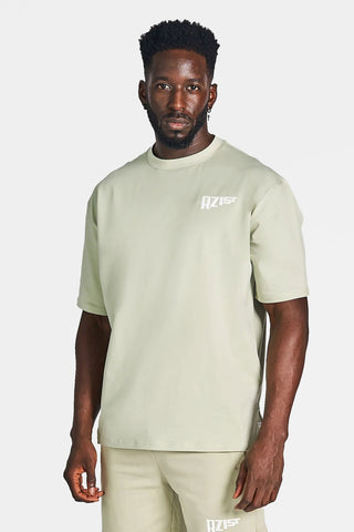 Rzsit - Never Settle Men's Purple Oversized Drop-shoulder T-shirt