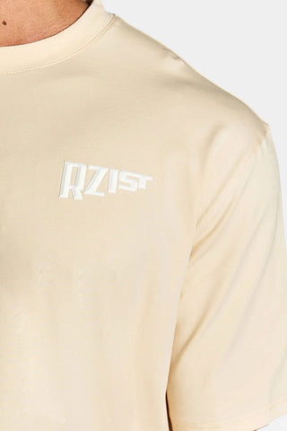 Rzsit - Never Settle Men's Purple Oversized Drop-shoulder T-shirt