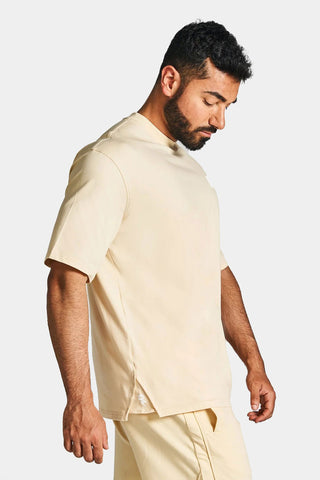 Rzsit - Never Settle Men's Purple Oversized Drop-shoulder T-shirt