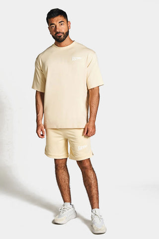 Rzsit - Never Settle Men's Purple Oversized Drop-shoulder T-shirt
