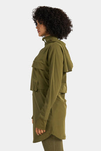 Thumbnail for Rzist - Women's Jet Black 2-in-1 Tear Away Crop Top & Hoodie