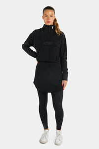 Thumbnail for Rzist - Women's Jet Black 2-in-1 Tear Away Crop Top & Hoodie