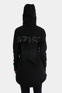 Thumbnail for Rzist - Women's Jet Black 2-in-1 Tear Away Crop Top & Hoodie
