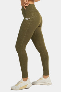 Thumbnail for Rzist - Leopard Performance Leggings