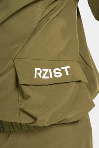 Thumbnail for Rzist - Unisex Capulet Olive Hooded Bomber Jacket