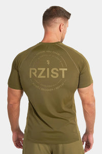 Thumbnail for Rzist - Performance Jet Black Graphic T-shirt