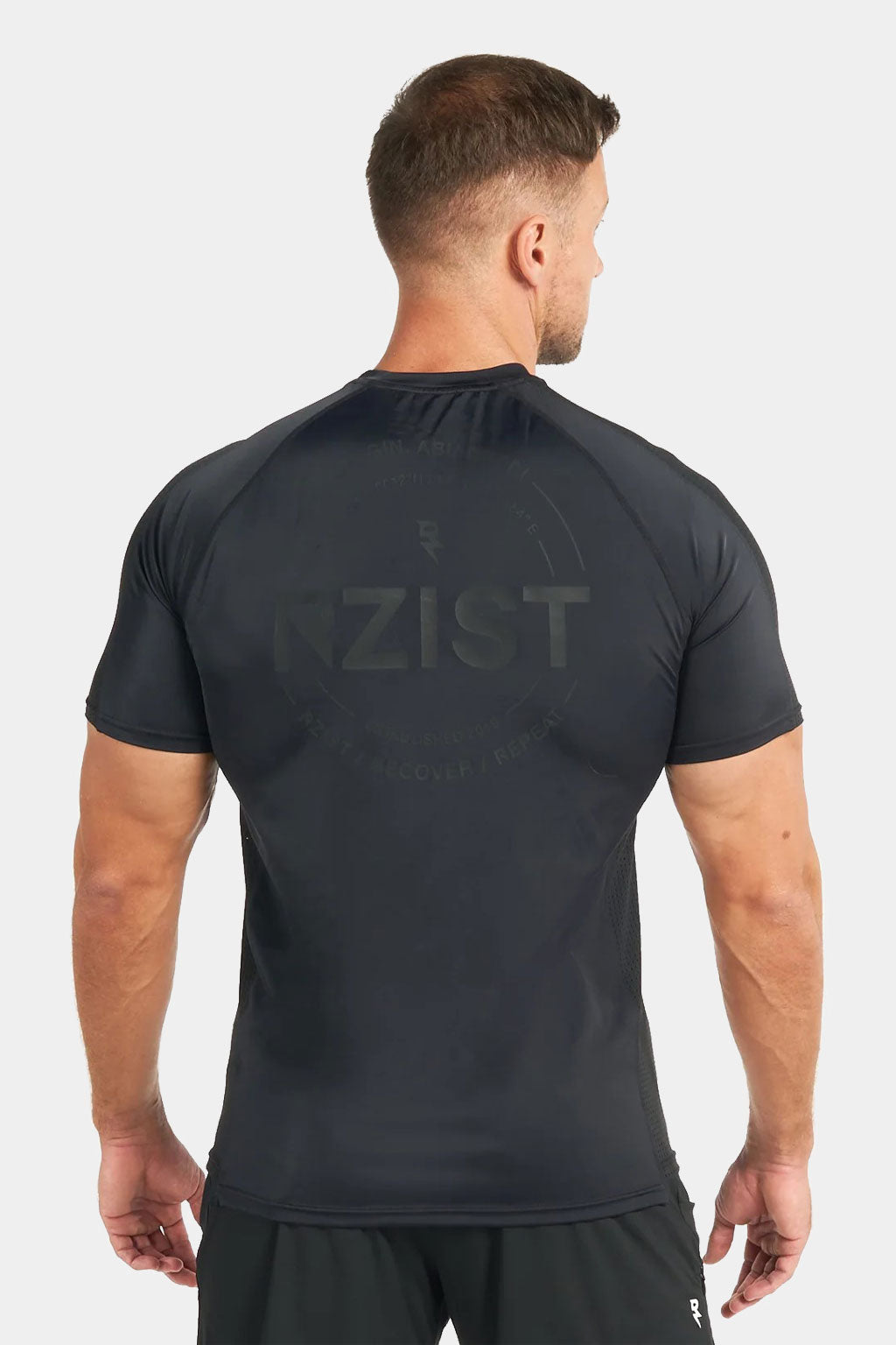 Rzist - Performance Jet Black Graphic T-shirt