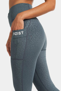 Thumbnail for Rzist - Leopard Performance Leggings